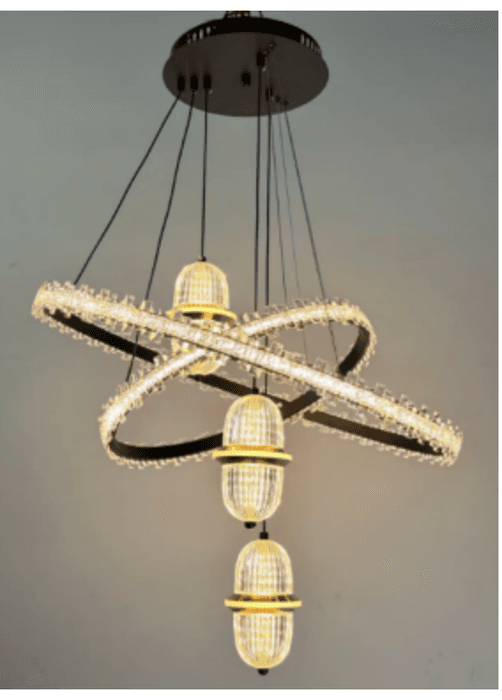 Orbit Crystal Pendant Warm+White photo 1