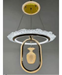 Double-Halo Crystal Drop Pendant photo 1