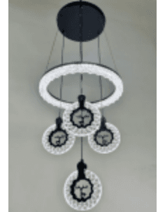 Four-Drop Crystal Ring Pendant photo 1