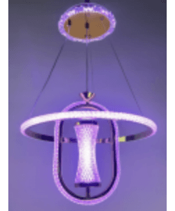 Violet Halo Cage Pendant photo 1