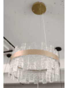 Rectangular Crystal Drum Chandelier photo 1