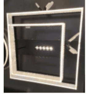 Geometric Square LED Ceiling Light photo 1