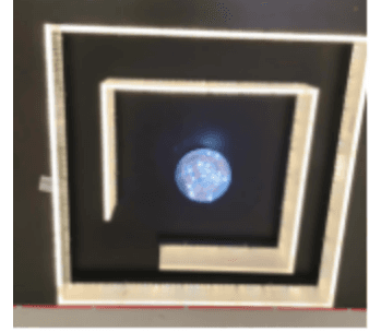 Square Frame Crystal Ceiling Light photo 1