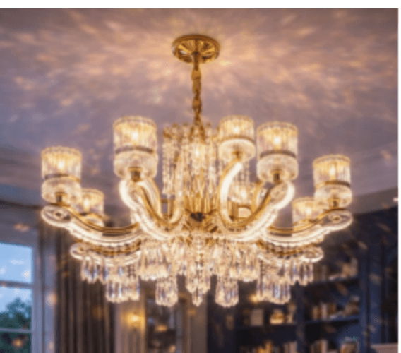Classic Eight-Arm Crystal Chandelier photo 1