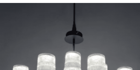 Five-Light Glass Cylinder Bar Pendant photo 1