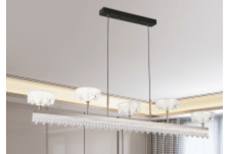 Five-Light Crystal Bar Pendant photo 1