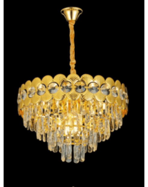 Gold Crown Crystal Chandelier photo 1