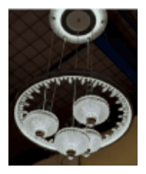 Three-Light Crystal Drum Pendant photo 1