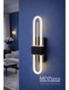 Black U-Bar LED Wall Sconce photo 1