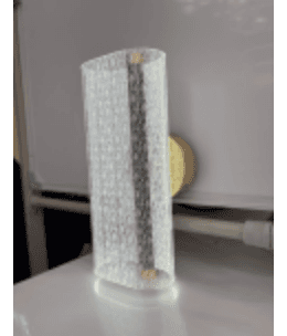 Ribbed Crystal Cylinder Wall Sconce photo 1