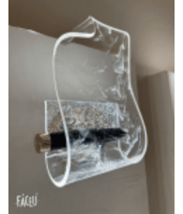 Clear Glass Scroll Wall Sconce photo 1