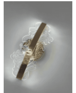 Gold Bar Crystal Scroll Sconce photo 1