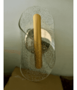 Gold Bar Double-Disc Wall Sconce photo 1