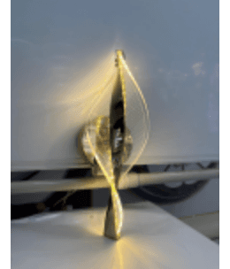 Gold Twist Leaf Wall Sconce photo 1