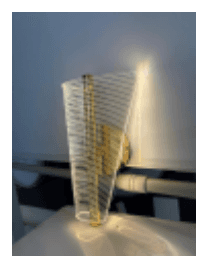 Gold Mesh Fan Wall Sconce photo 1