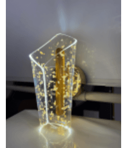 Gold Bubble Leaf Wall Sconce photo 1