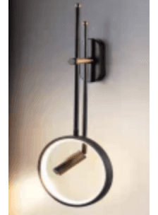 Black Ring Reading Wall Light photo 1