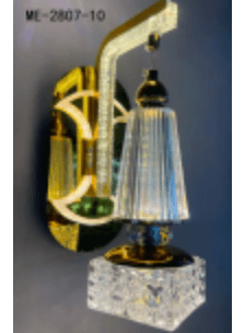 Gold Lantern Crystal Wall Sconce photo 1