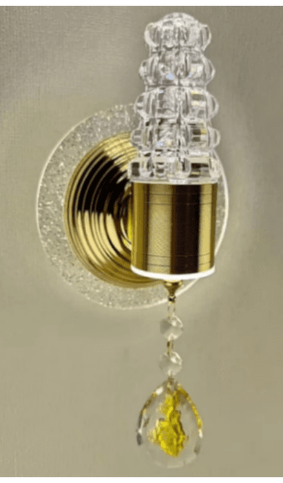 Crystal Column Teardrop Sconce photo 1