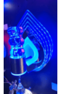 Blue Teardrop Crystal Wall Light photo 1