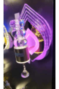 Purple Teardrop Crystal Wall Light photo 1