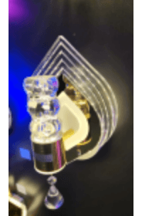 Gold Teardrop Crystal Wall Sconce photo 1