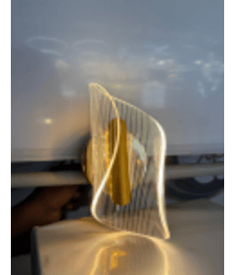 Gold Folded Acrylic Wall Light photo 1