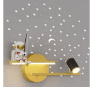 Moon & Stars Shelf Wall Light photo 1