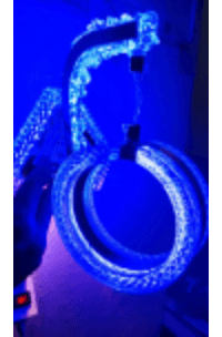 Blue Crystal Ring Wall Light photo 1