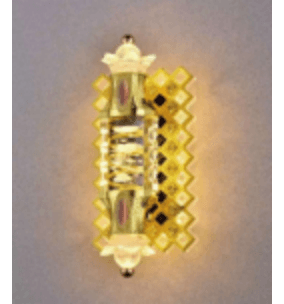 Gold Lattice Crystal Wall Sconce photo 1