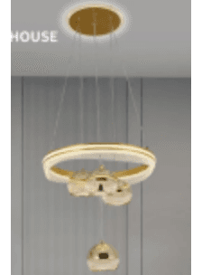 Ring & Globe Crystal Pendant photo 1
