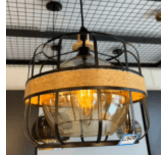 Industrial Drum Cage Pendant photo 1