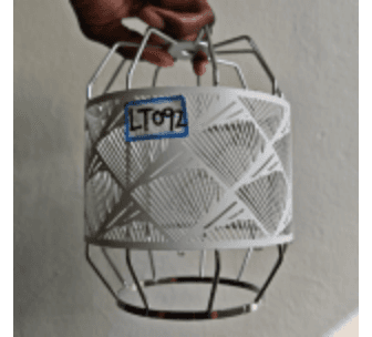 Silver Mesh Cage Pendant photo 1
