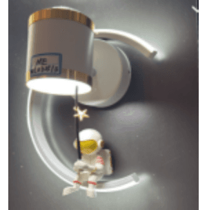 Crescent Moon Character Wall Light photo 1